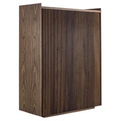 Tall sideboard / High storage cabinet Riva 1920 Revo High - Walnut