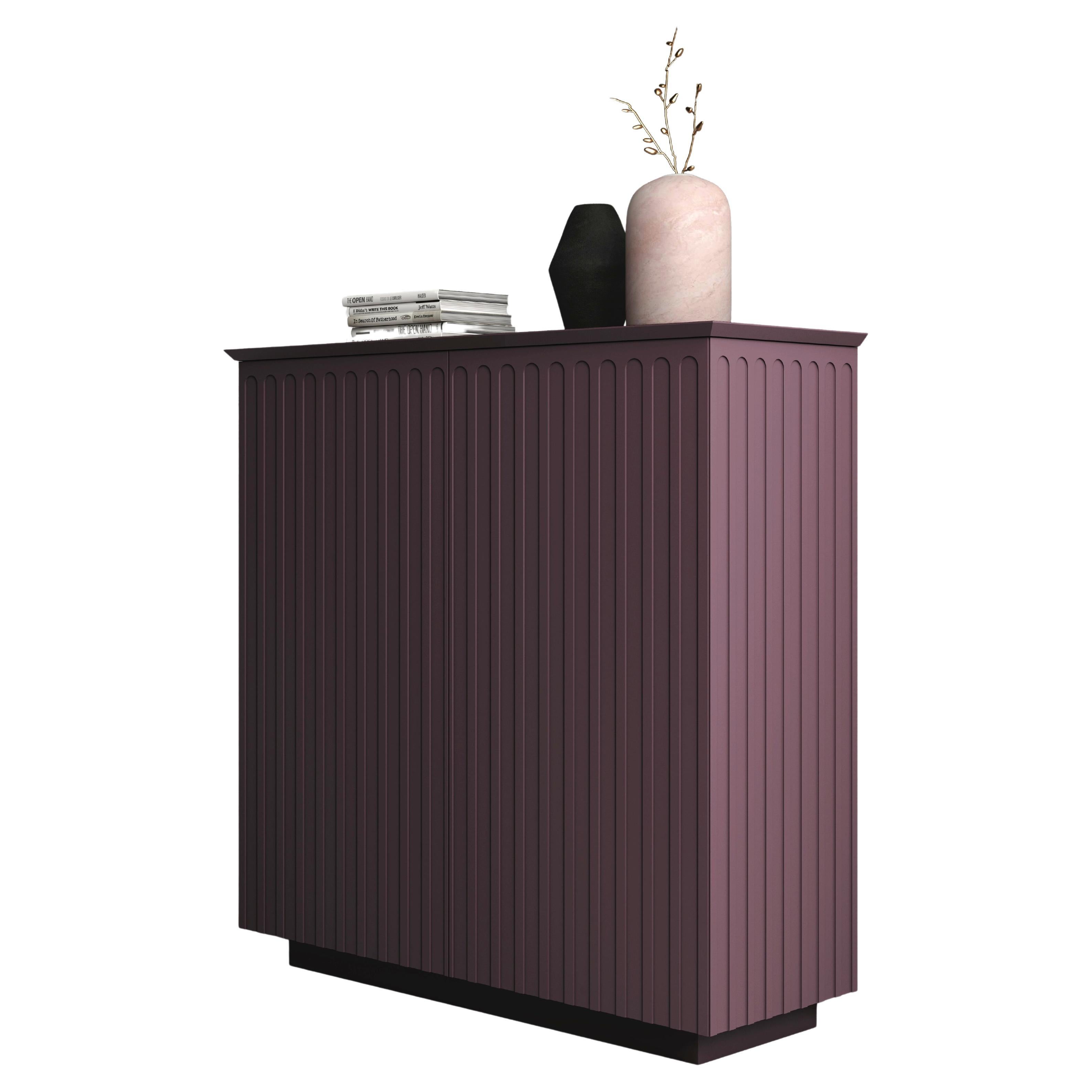 Tall sideboard Storage cabinet Minotti Italia Athena design Bellavista and Piccini For Sale