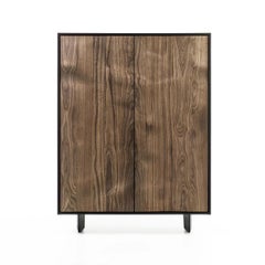 Tall sideboard / Tall storage cabinet Riva 1920 MOVE HIGH - Walnut