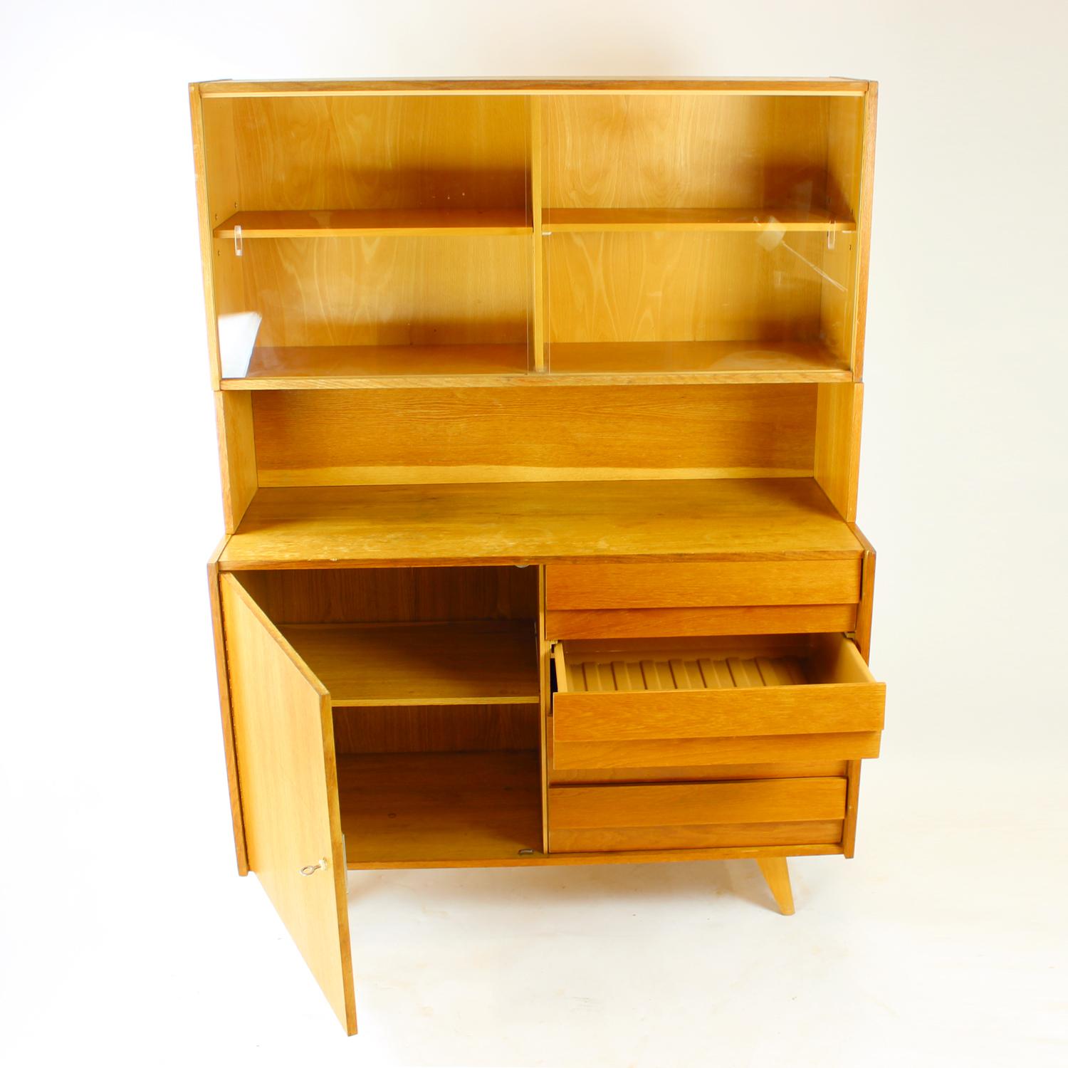Tall Sideboard U 459 By Jiri Jiroutek For Interier Praha, 1960s For Sale 6