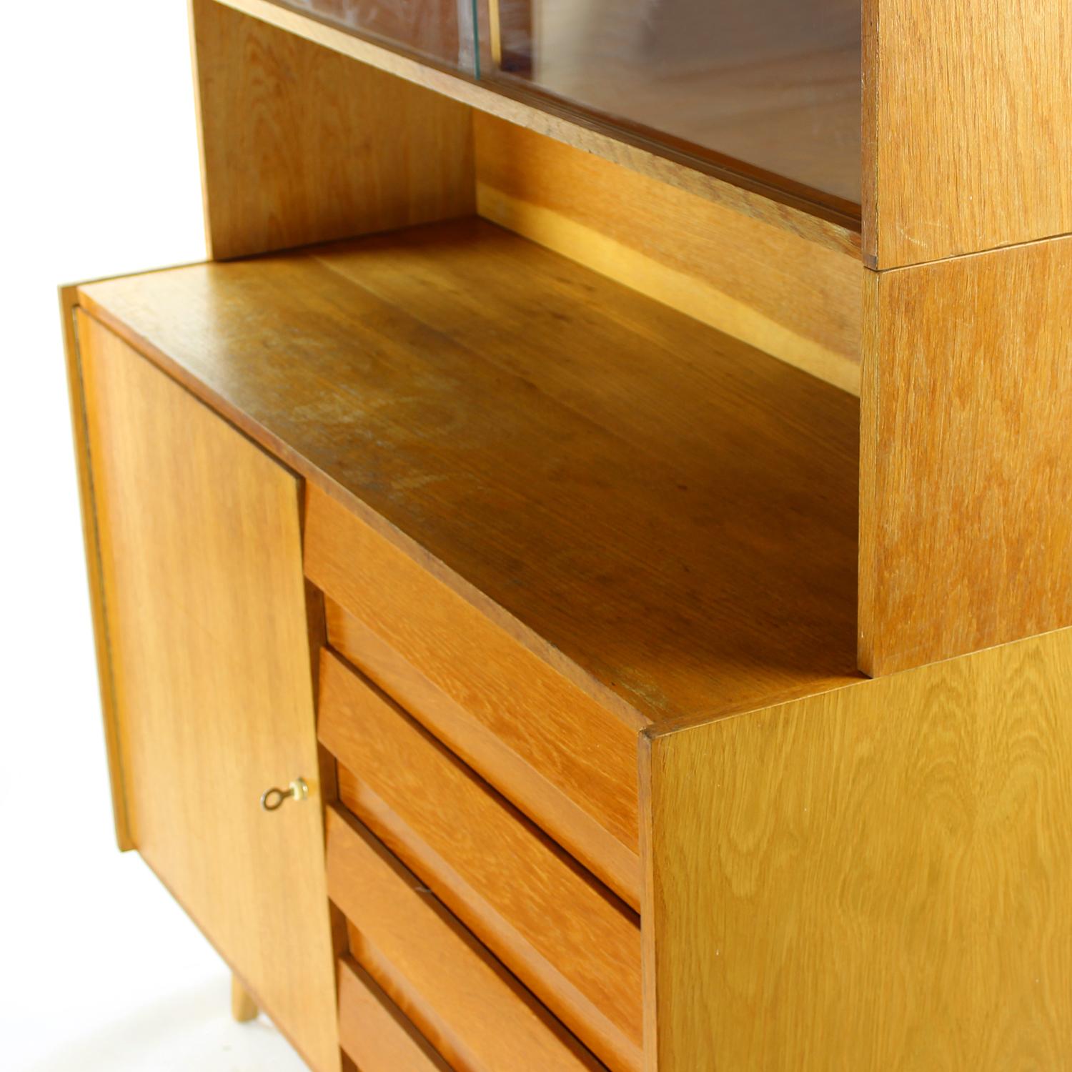 Tall Sideboard U 459 By Jiri Jiroutek For Interier Praha, 1960s For Sale 12
