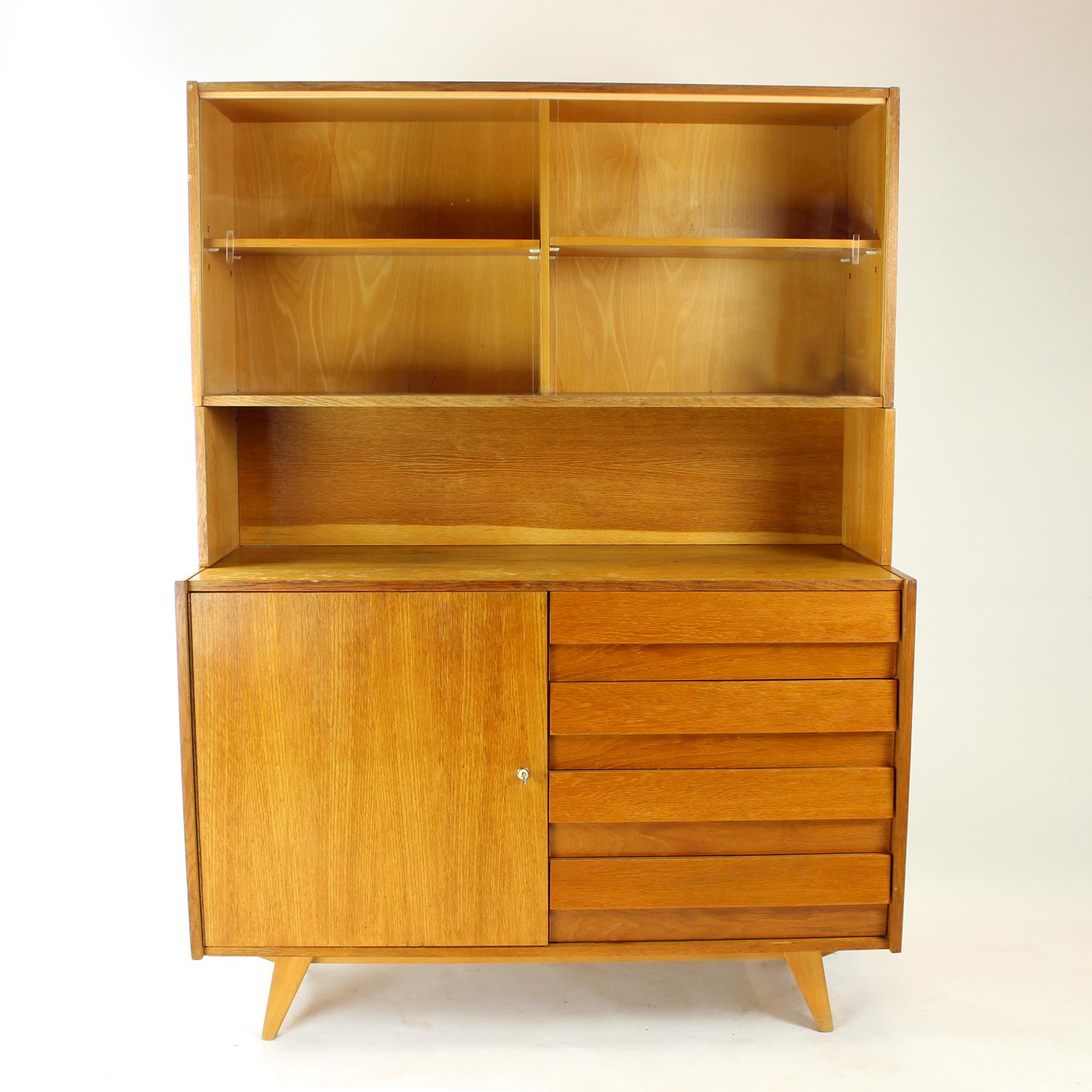 Mid-20th Century Tall Sideboard U 459 By Jiri Jiroutek For Interier Praha, 1960s For Sale