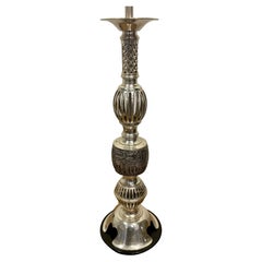 Tall Silver Filigree Lamps 'Pair'