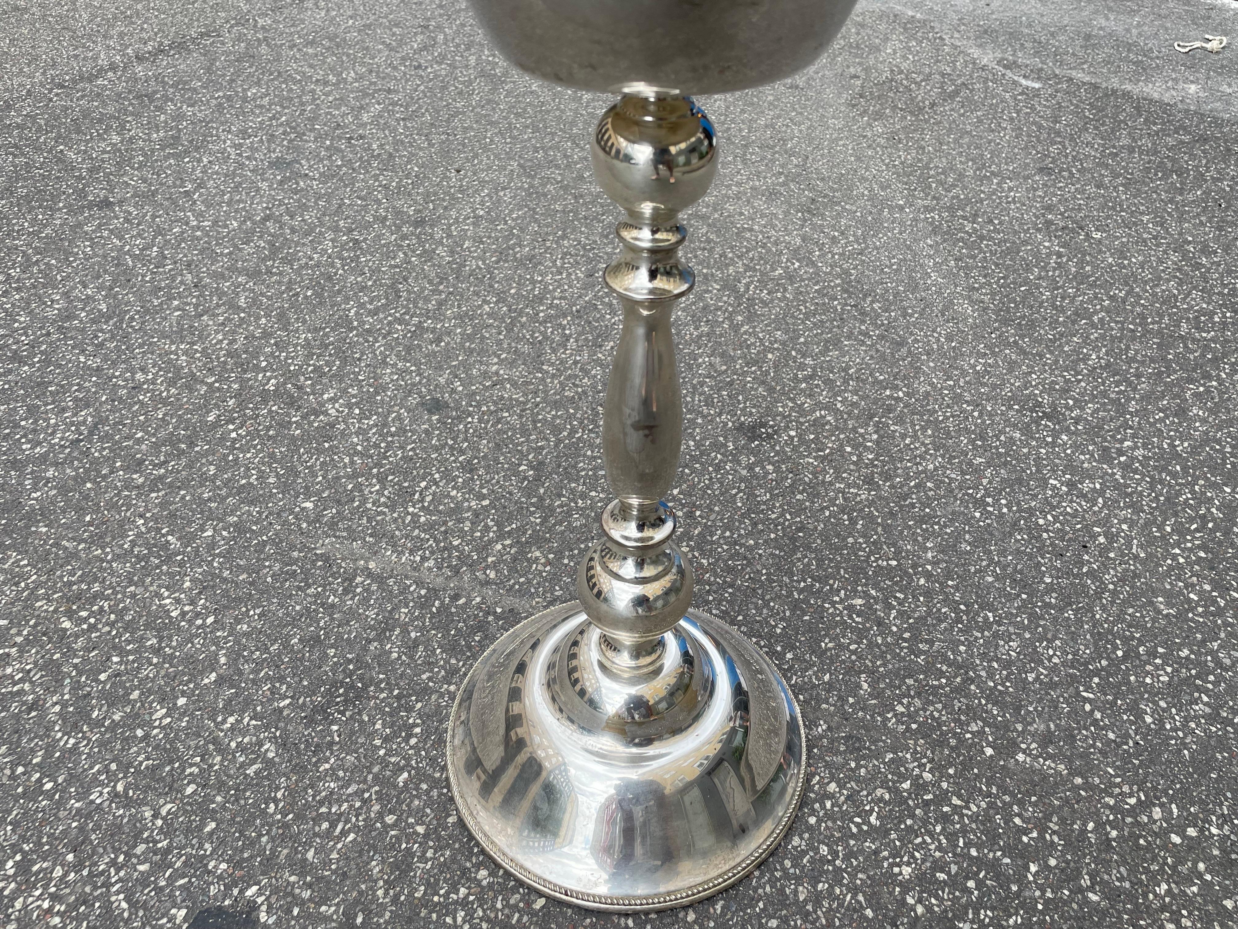 Mid-20th Century Tall Silver plated wine cooler from the 1940´s For Sale
