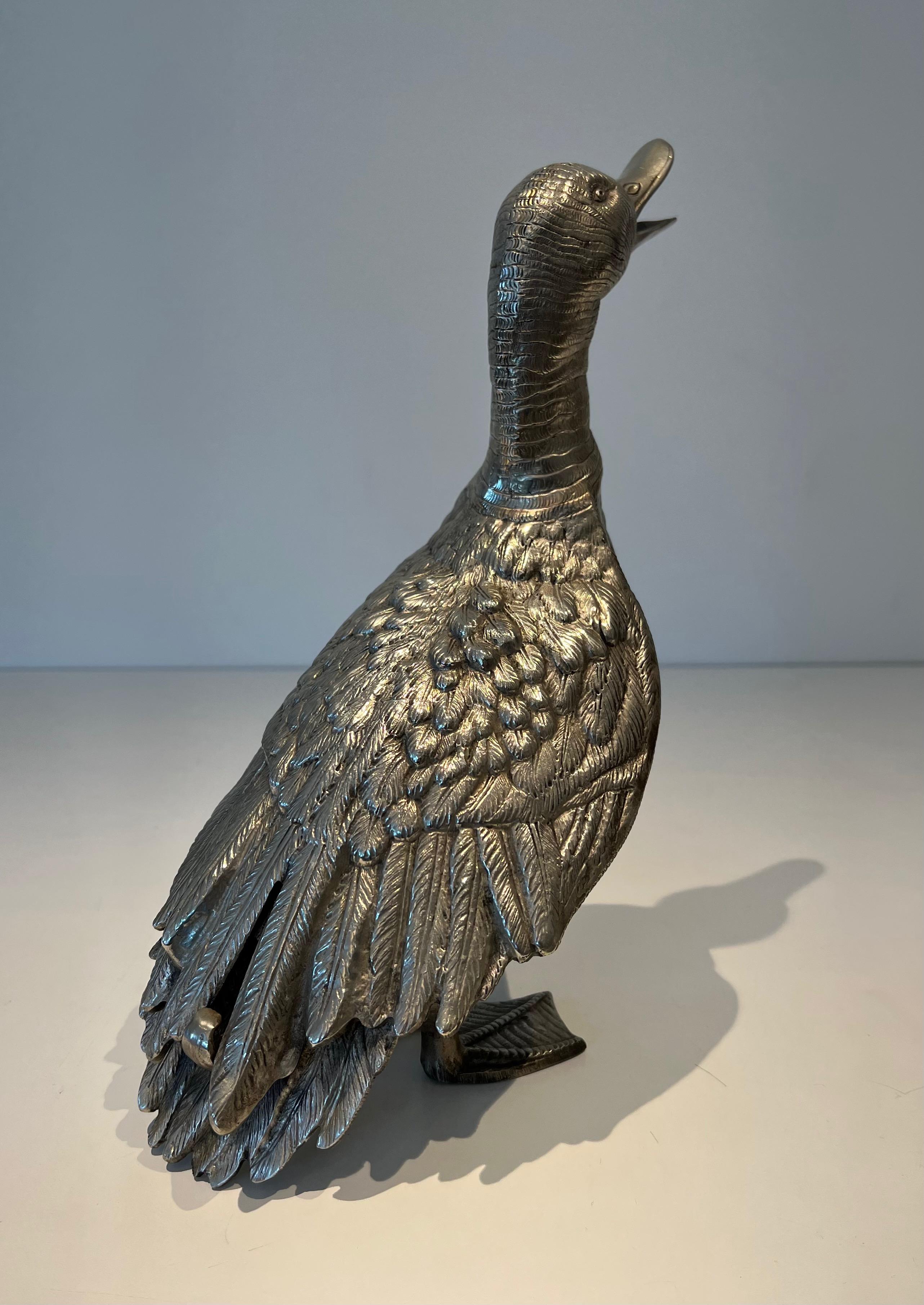 Anatra alta in bronzo argentato In condizioni buone in vendita a Marcq-en-Barœul, Hauts-de-France