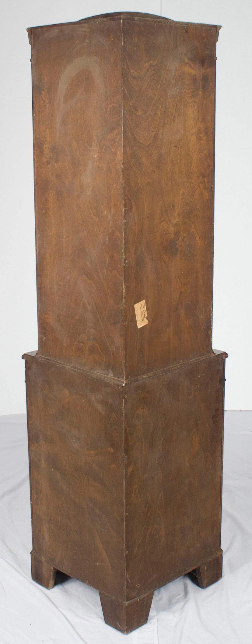 Tall Single Door Walnut Corner Cabinet Cupboard Hutch For Sale 5