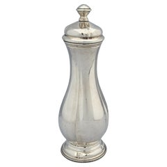 Großer und eleganter Pfeffermühlenkrug, Italienisch 800er Standard Silber 1950er Jahre