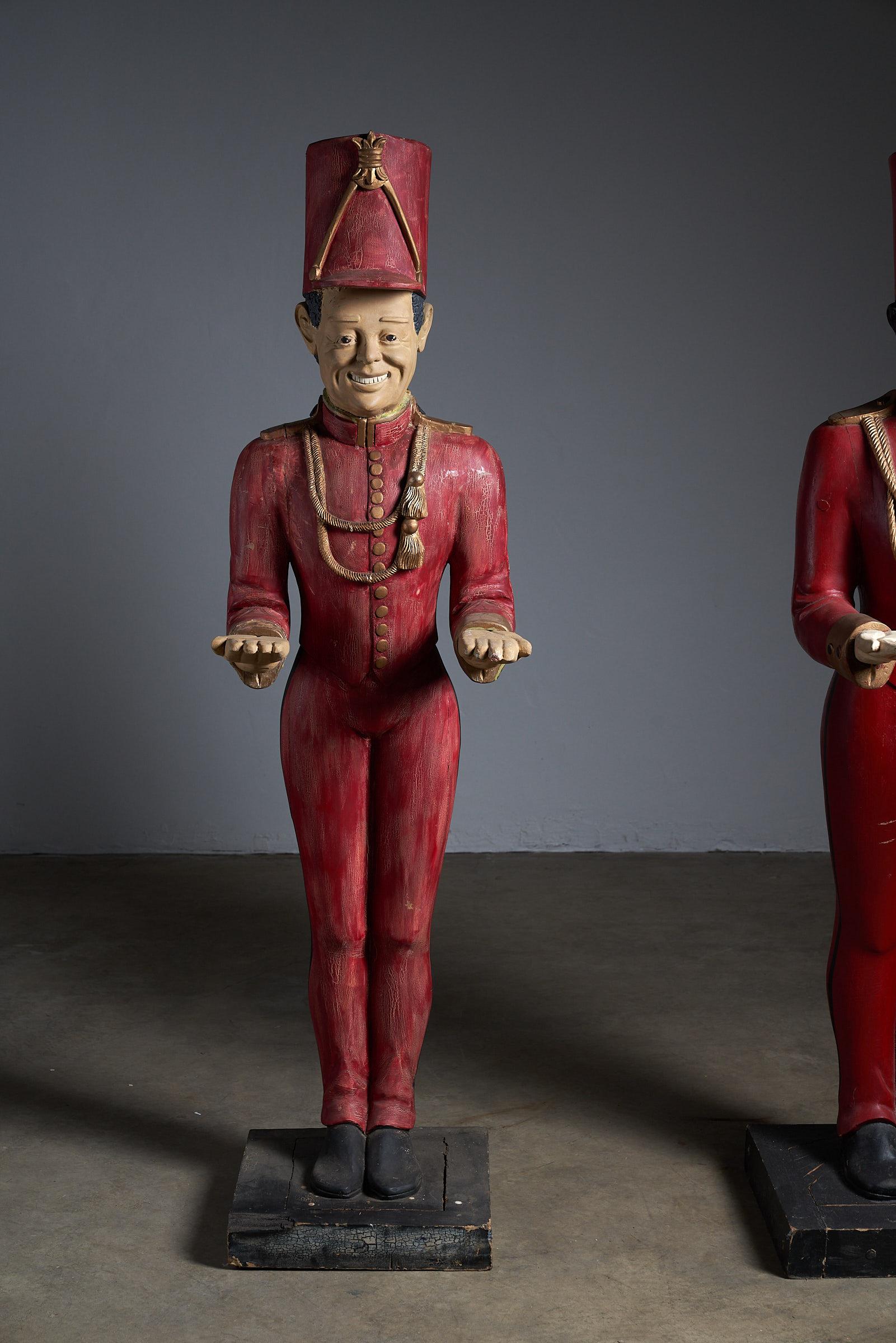 Unknown Tall, solid Wooden servants For Sale