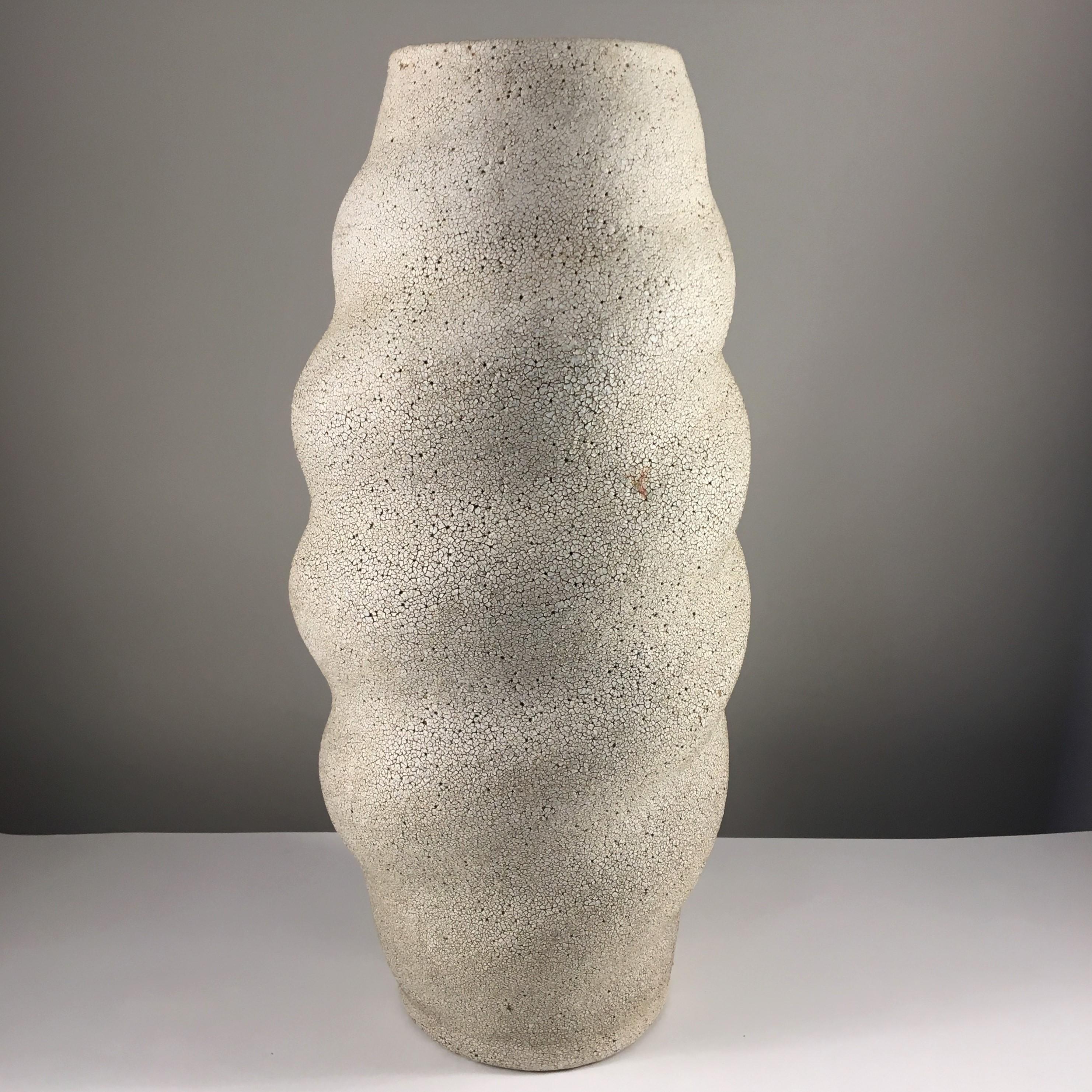 Scuptural Spiral Vase by Yumiko Kuga. Dimensions: H 23