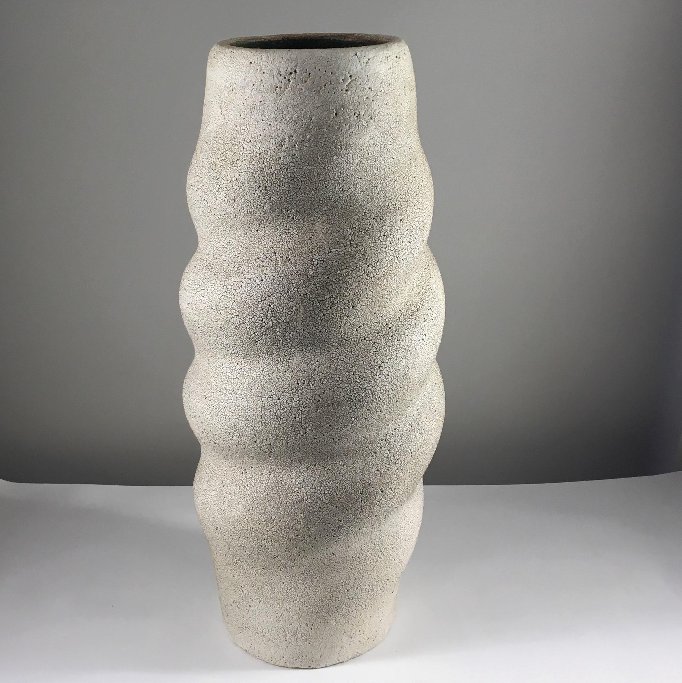 Organic Modern Scuptural Spiral Vase #2 by Yumiko Kuga For Sale