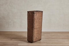 Tall Splint Wood Basket