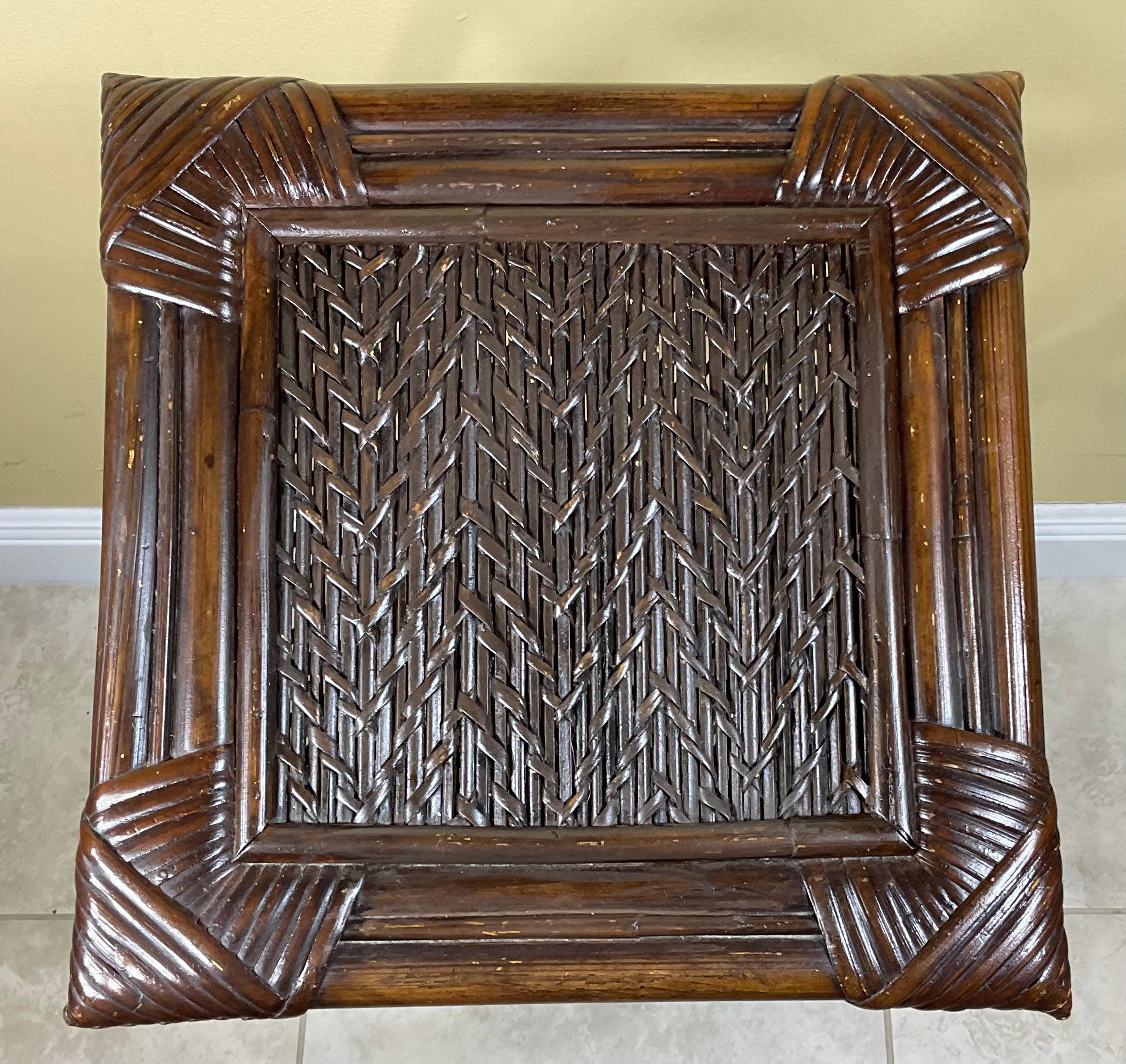 Tall Square Bamboo Stand 4