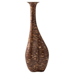 Tall STACKED Asymmetric Walnut Vessel, by Richard Haining, Available Now