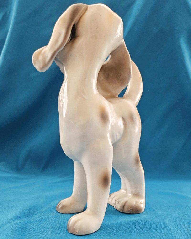 Escultura de cachorro / perro de porcelana MCM de 20 cm de alto - OFERTA DE CIERRE en venta 1