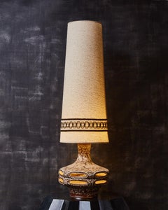 Tall Stein Ceramic Table Lamp with Original Shade