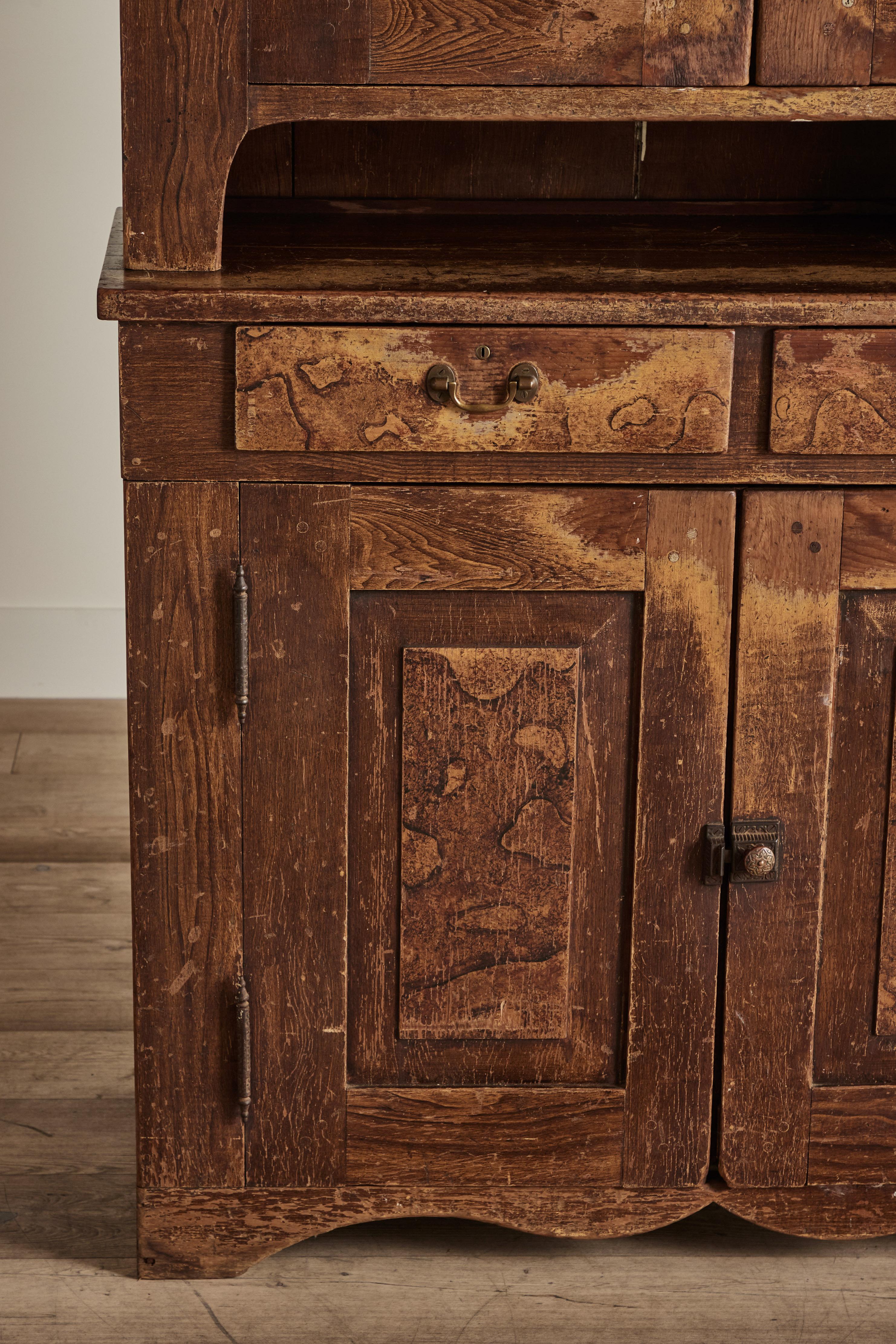 Tall Stepback Cupboard 2