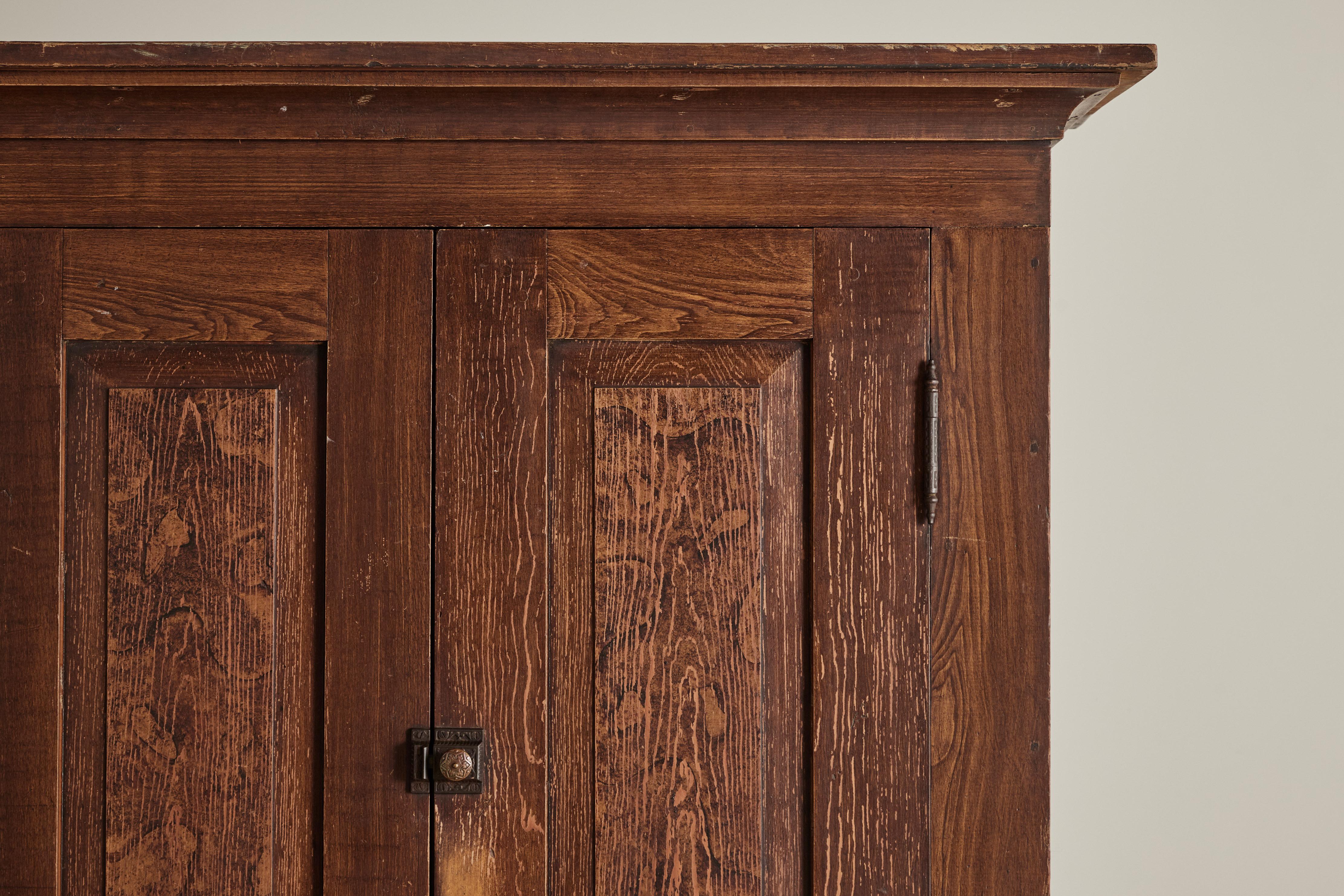 19th Century Tall Stepback Cupboard  For Sale