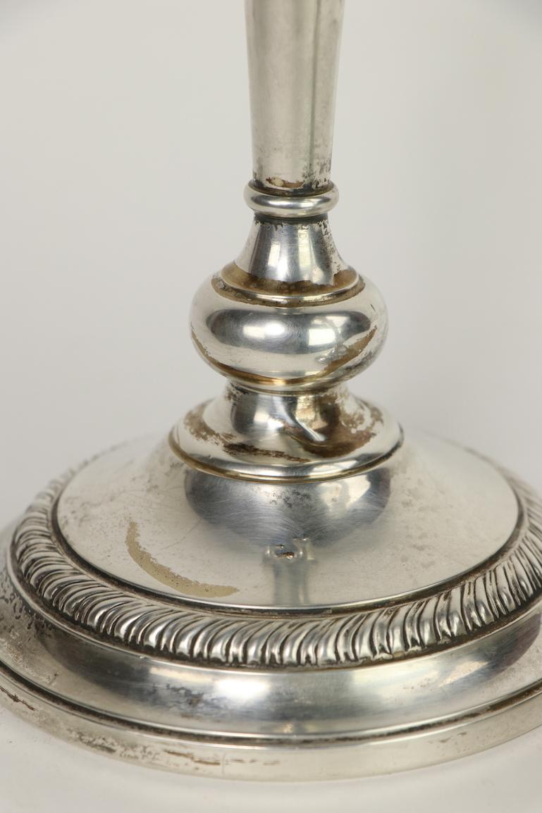 empire pewter weighted candlesticks