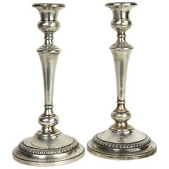 Retro Tall Sterling Candlesticks by Preisner