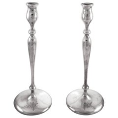 Tall Sterling Candlesticks