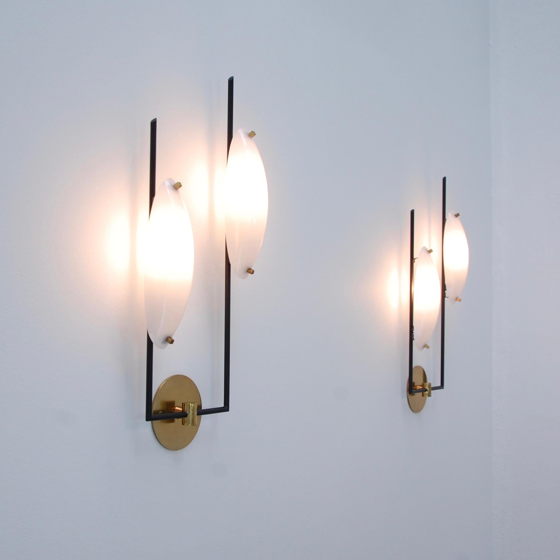Tall Stilnovo Sconces In Good Condition In Los Angeles, CA