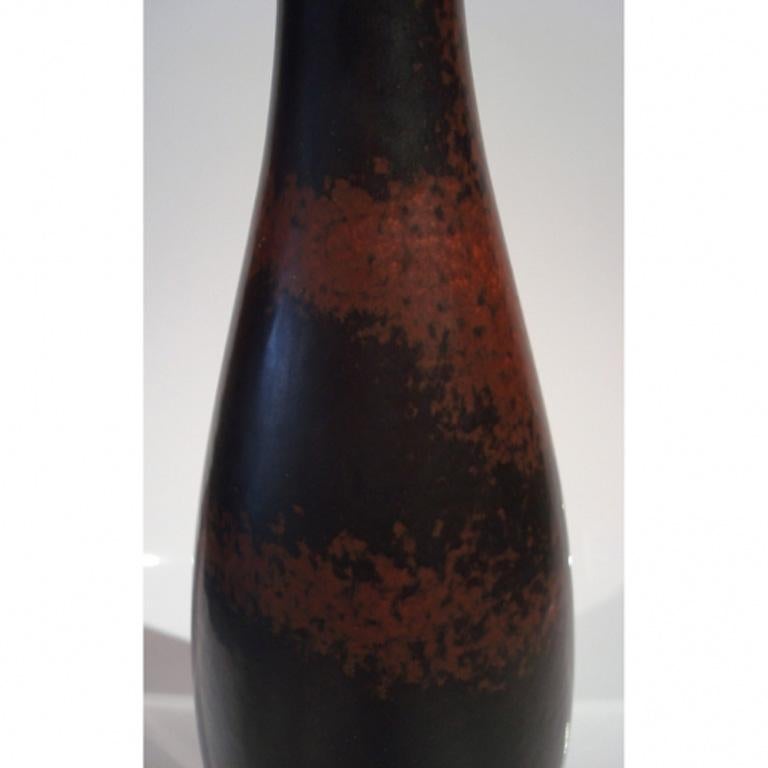 Modern Tall stoneware vase by Carl Harry Stalhane, 1950 For Sale