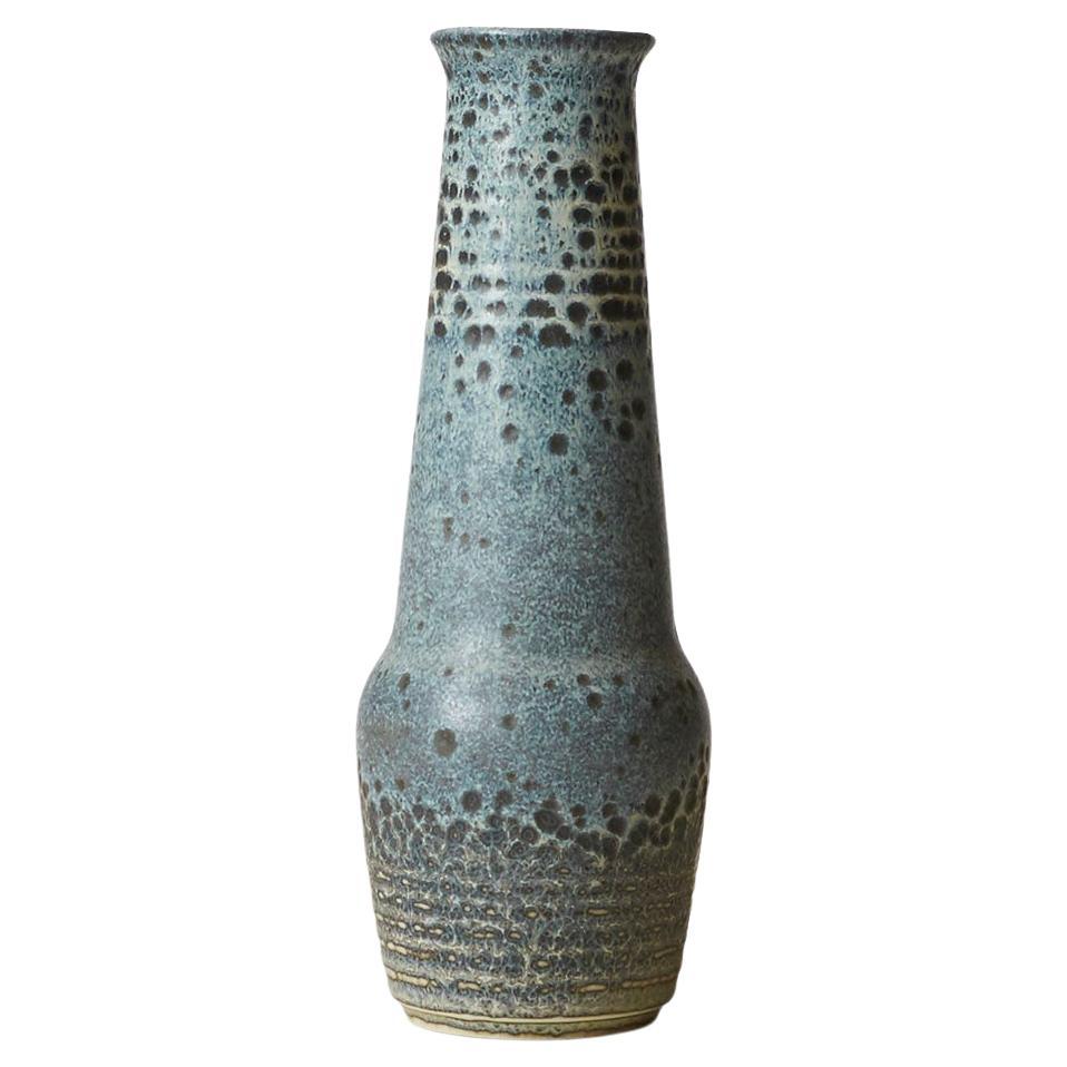 Tall Stoneware Vase by Gunnar Nylund For Sale