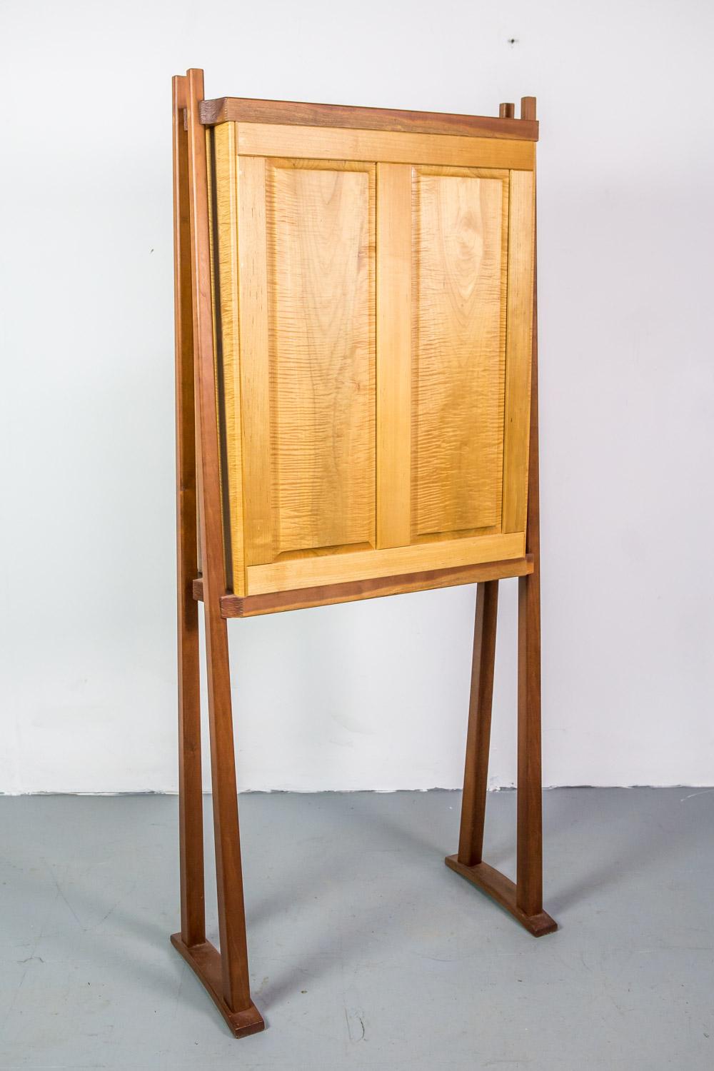 Late 20th Century Studio Cabinet in Wood by American Craftsman Mike Bartell For Sale