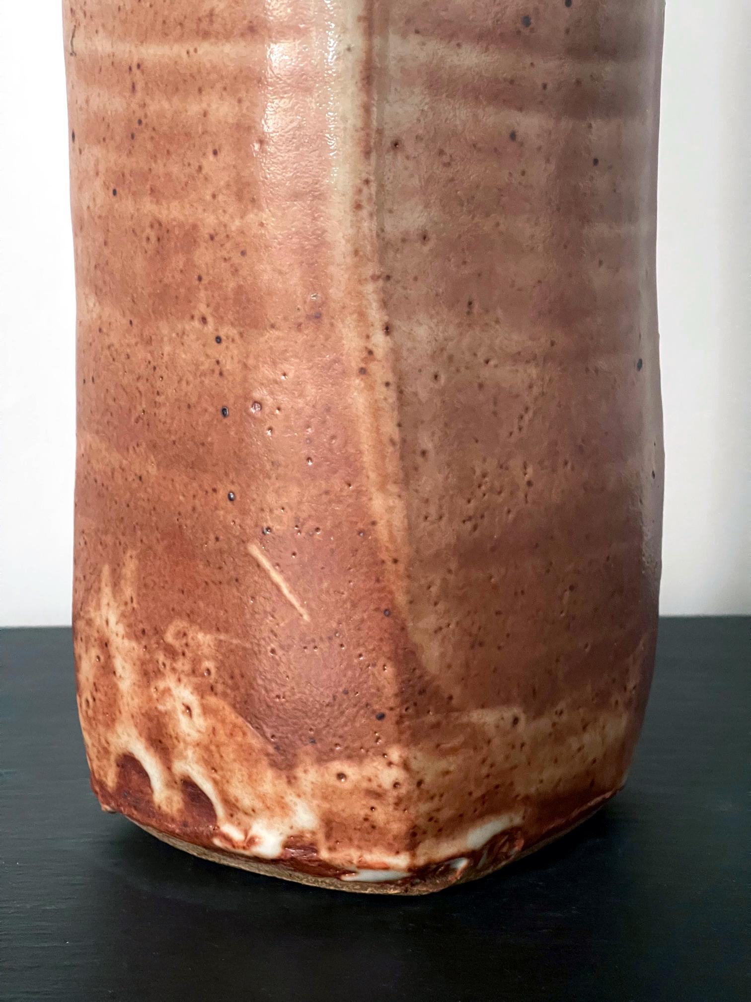 Große glasierte Vase aus Keramik von Warren Mackinzie, Studio Pottery im Angebot 6