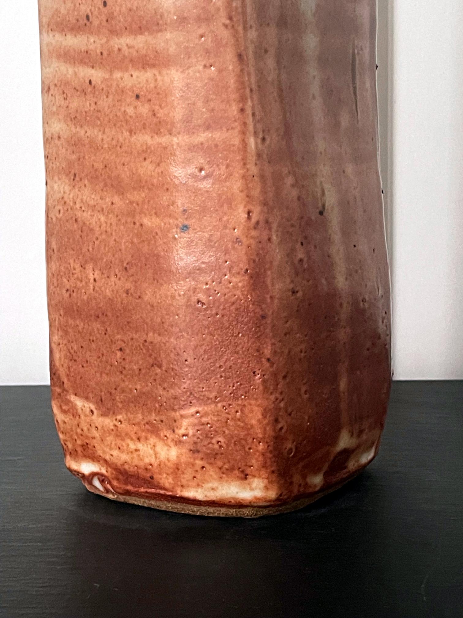 Große glasierte Vase aus Keramik von Warren Mackinzie, Studio Pottery im Angebot 8