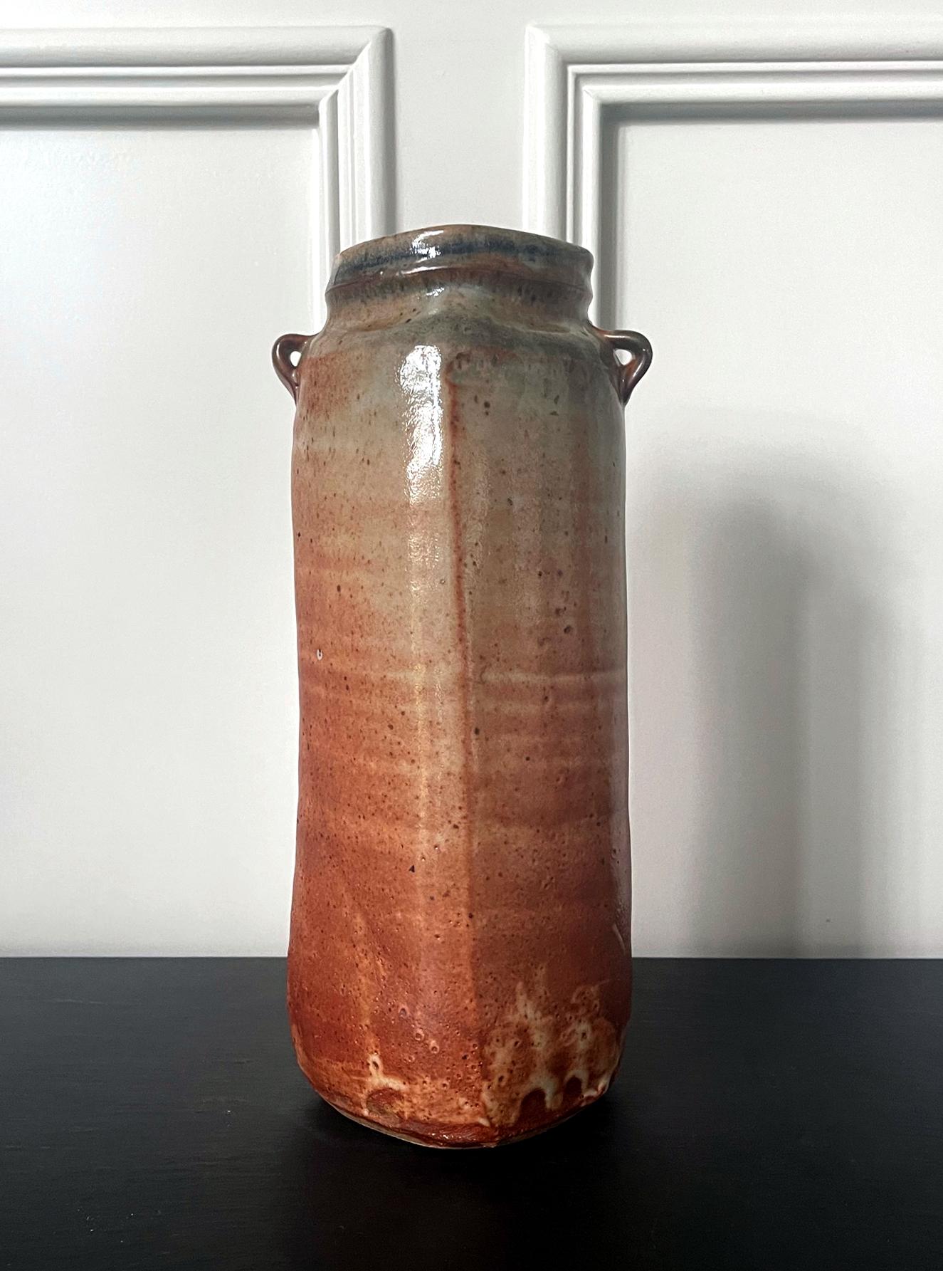 Américain Grand vase en céramique émaillée de Studio Pottery de Warren Mackinzie en vente