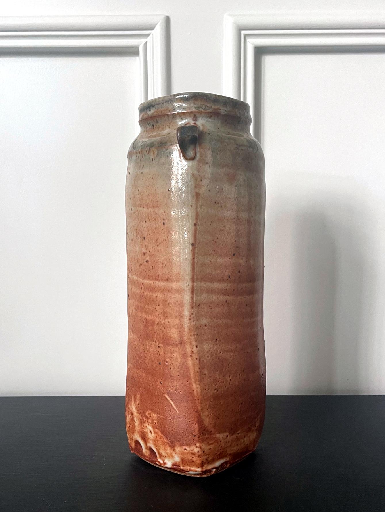 Große glasierte Vase aus Keramik von Warren Mackinzie, Studio Pottery im Zustand „Gut“ im Angebot in Atlanta, GA
