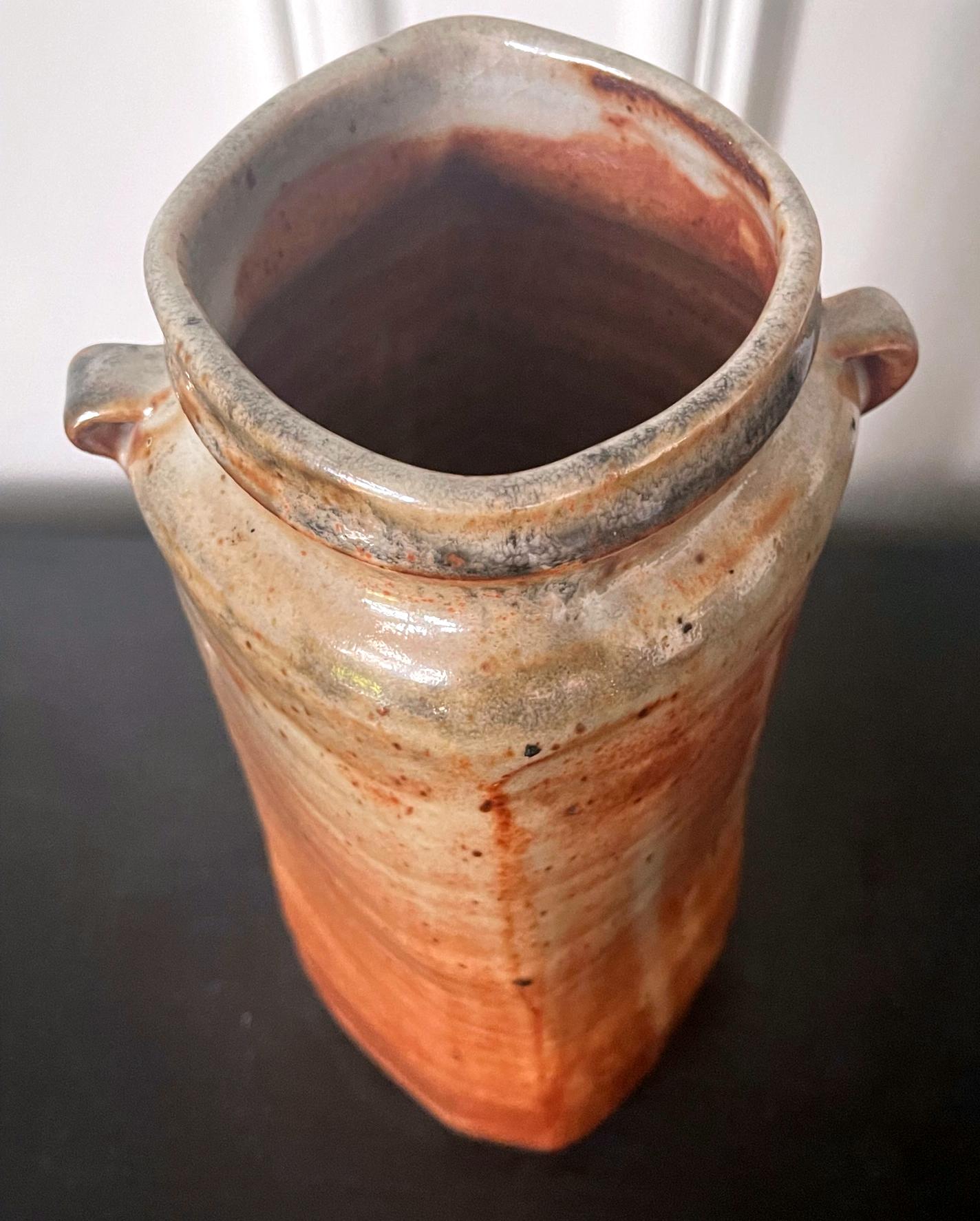 Große glasierte Vase aus Keramik von Warren Mackinzie, Studio Pottery (20. Jahrhundert) im Angebot