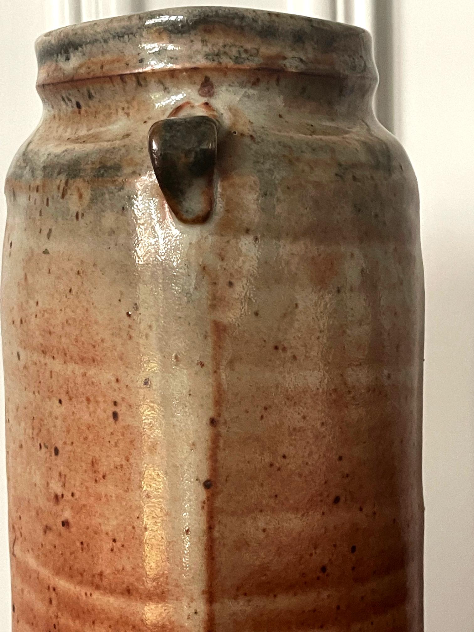 Tall Studio Pottery Ceramic Glazed Vase Warren Mackinzie For Sale 1