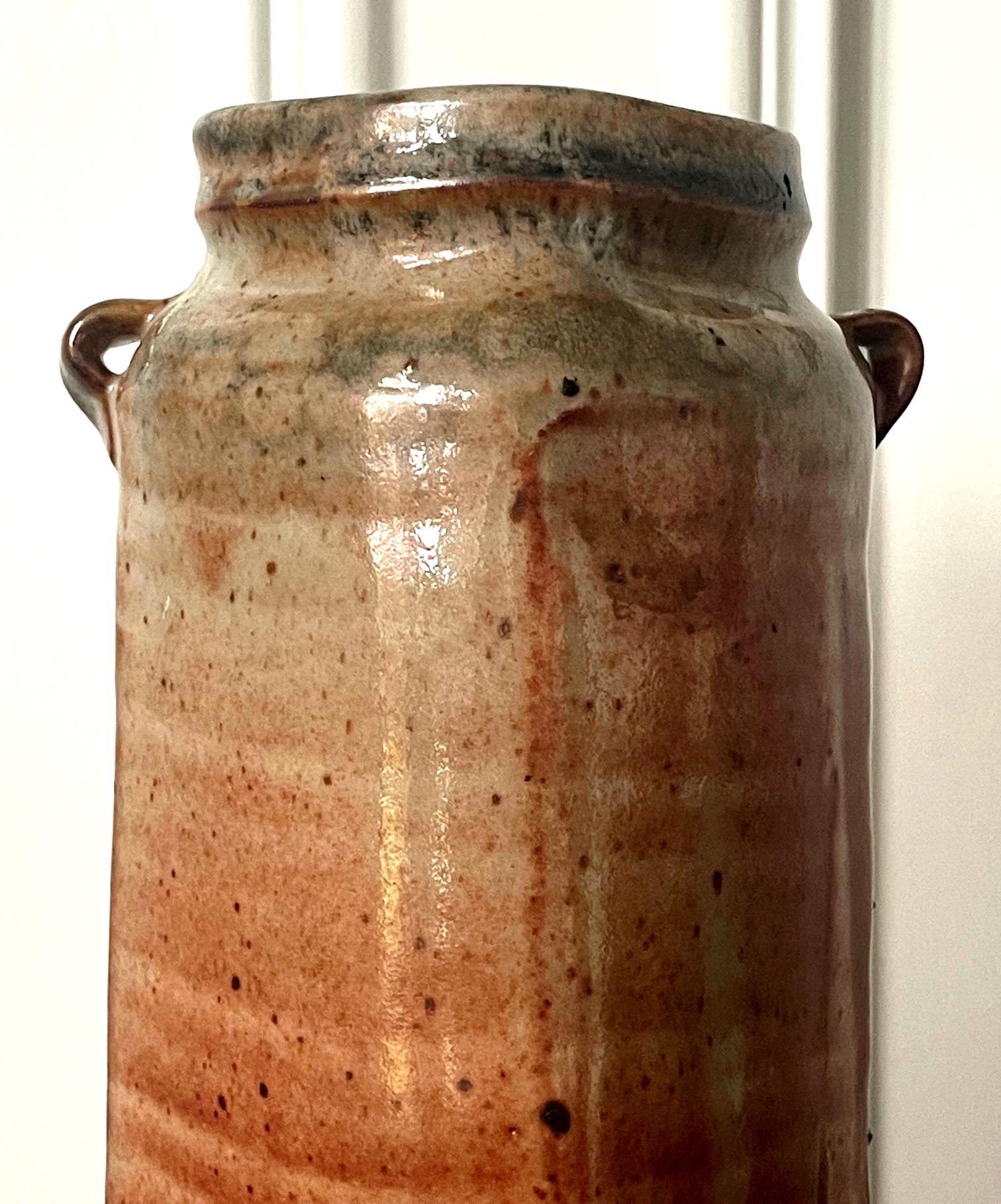 Große glasierte Vase aus Keramik von Warren Mackinzie, Studio Pottery im Angebot 3