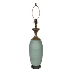Tall Studio Pottery Table Lamp by Bob Kinzie for Affiliated Craftsmen