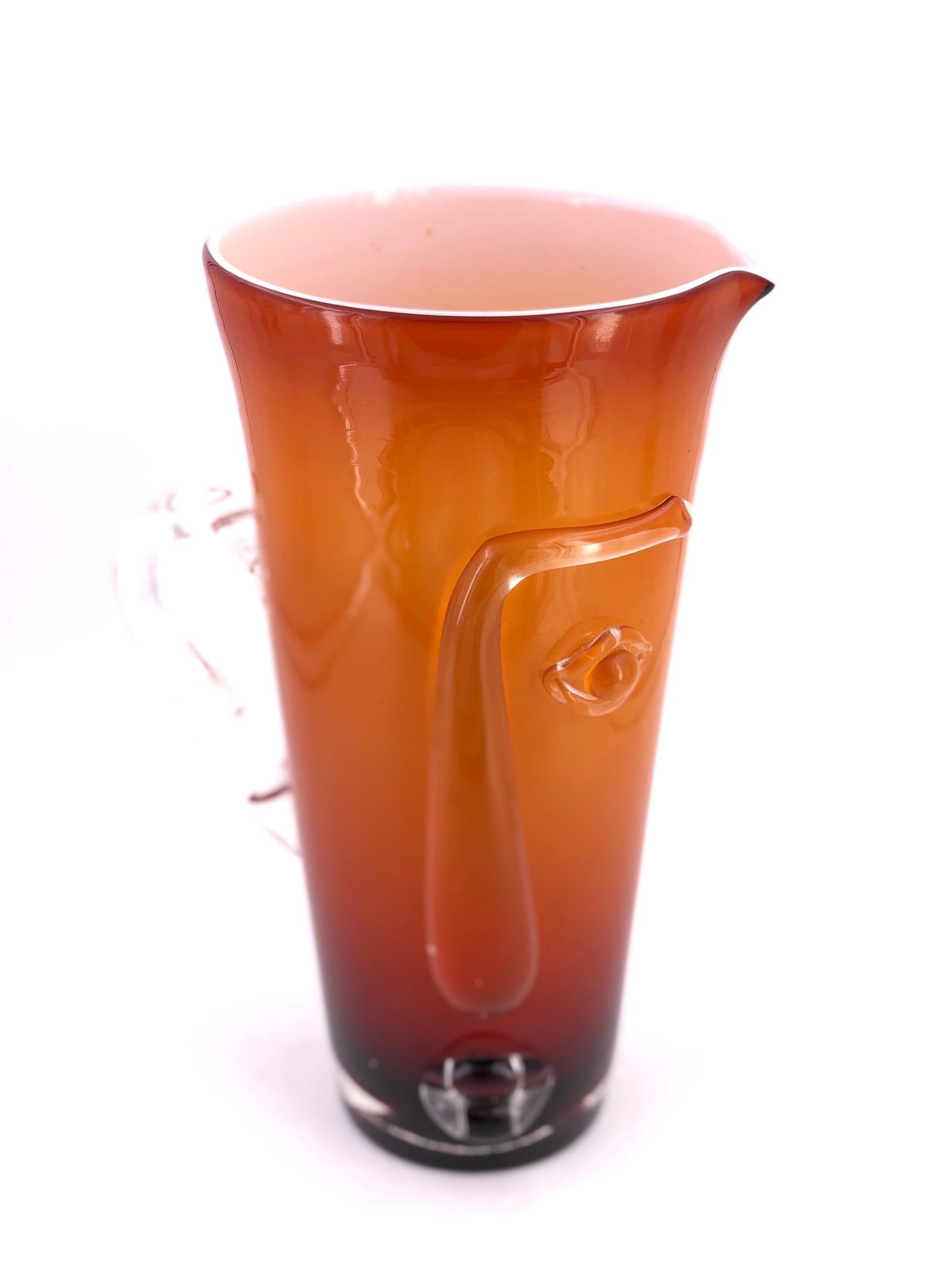mouth glass pitcher