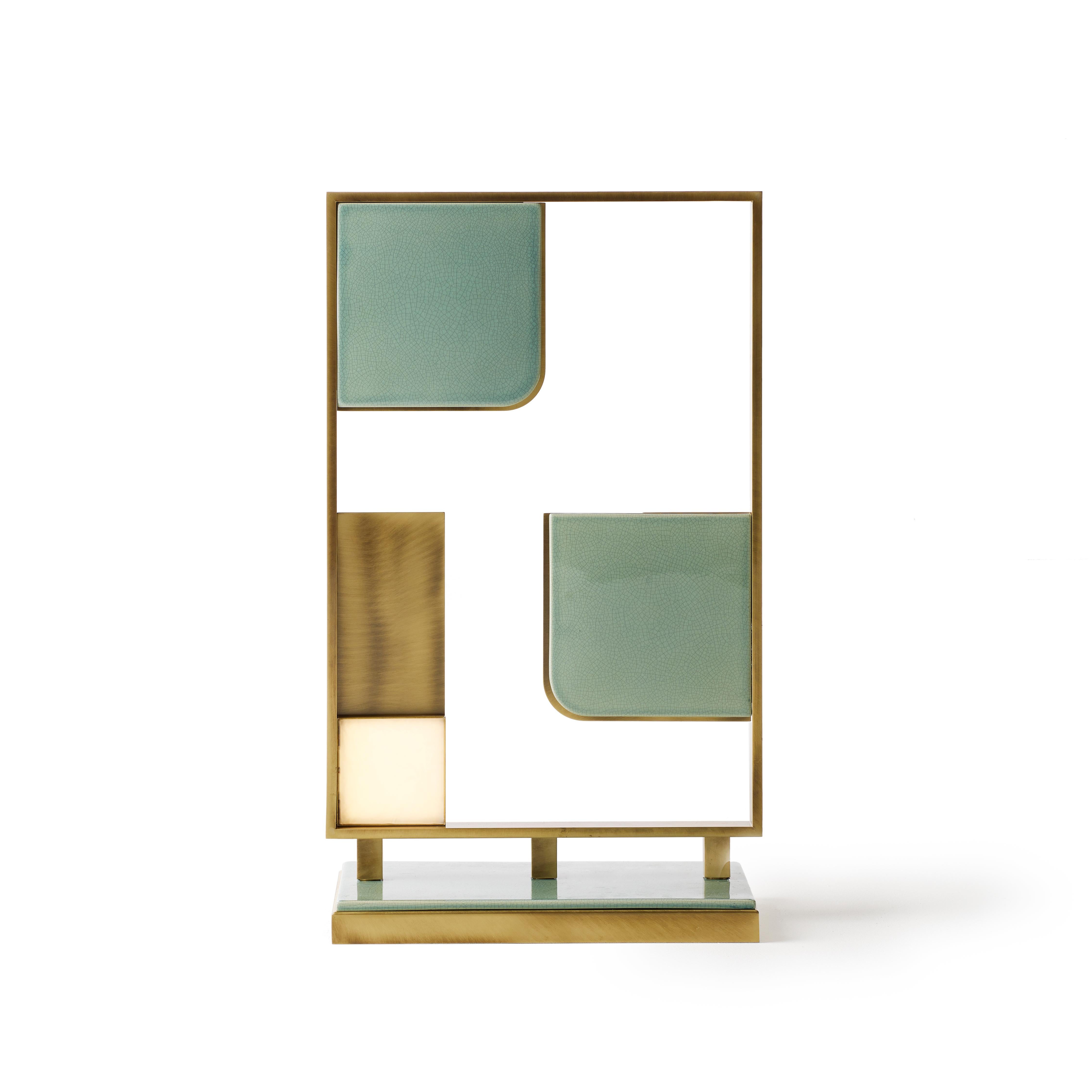 Post-Modern Tall Sunset Table Lamp by Marioni For Sale