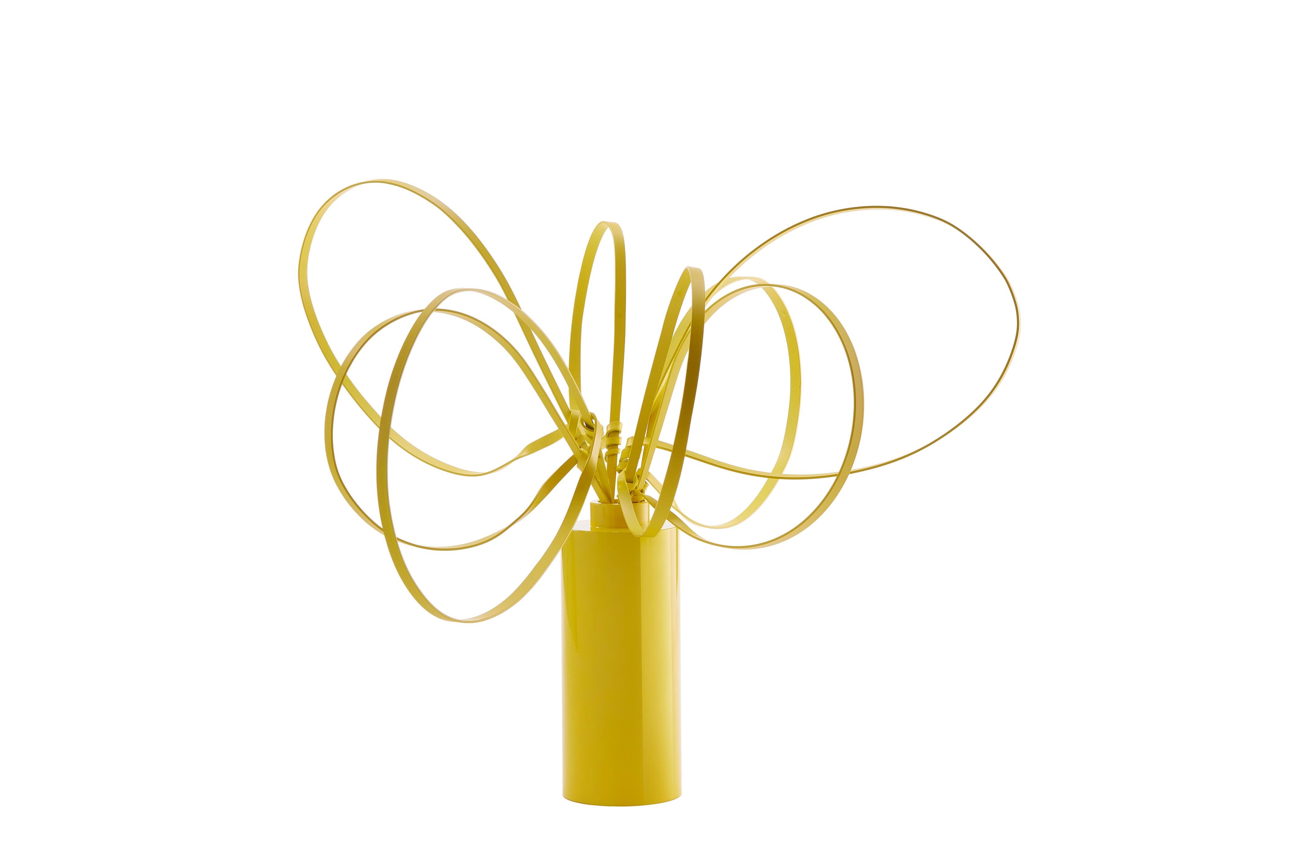 Post-Modern Tall Sunshine Swirls by Art Flower Maker For Sale