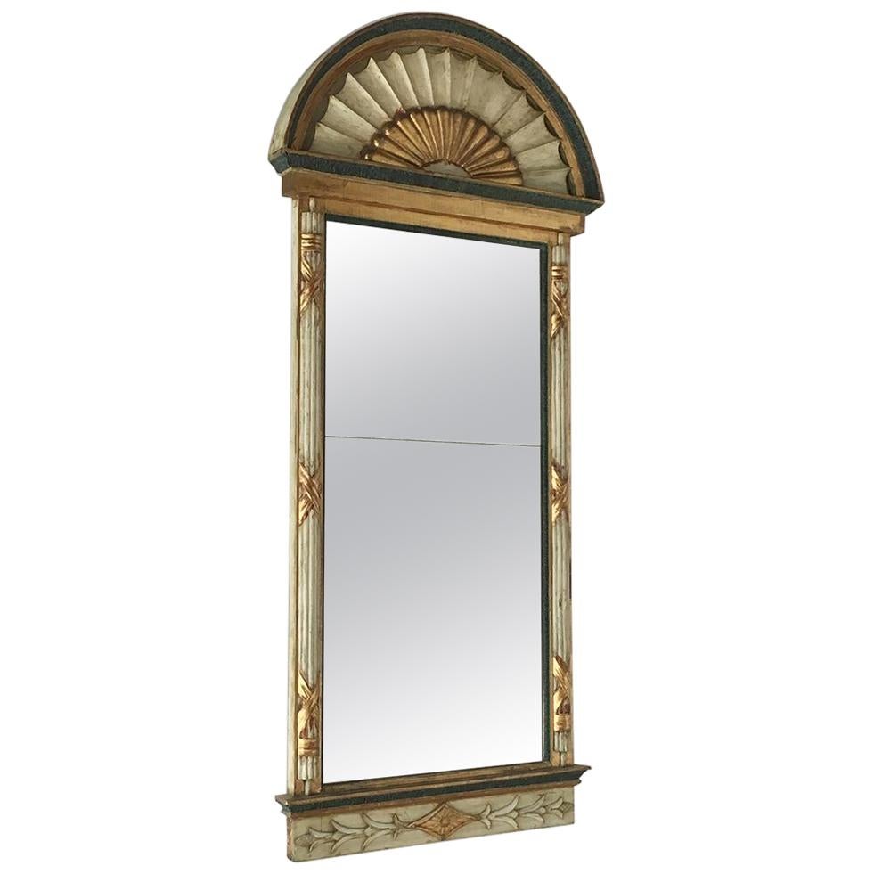 Tall Swedish Empire Pier Mirror Dated circa 1820 For Sale