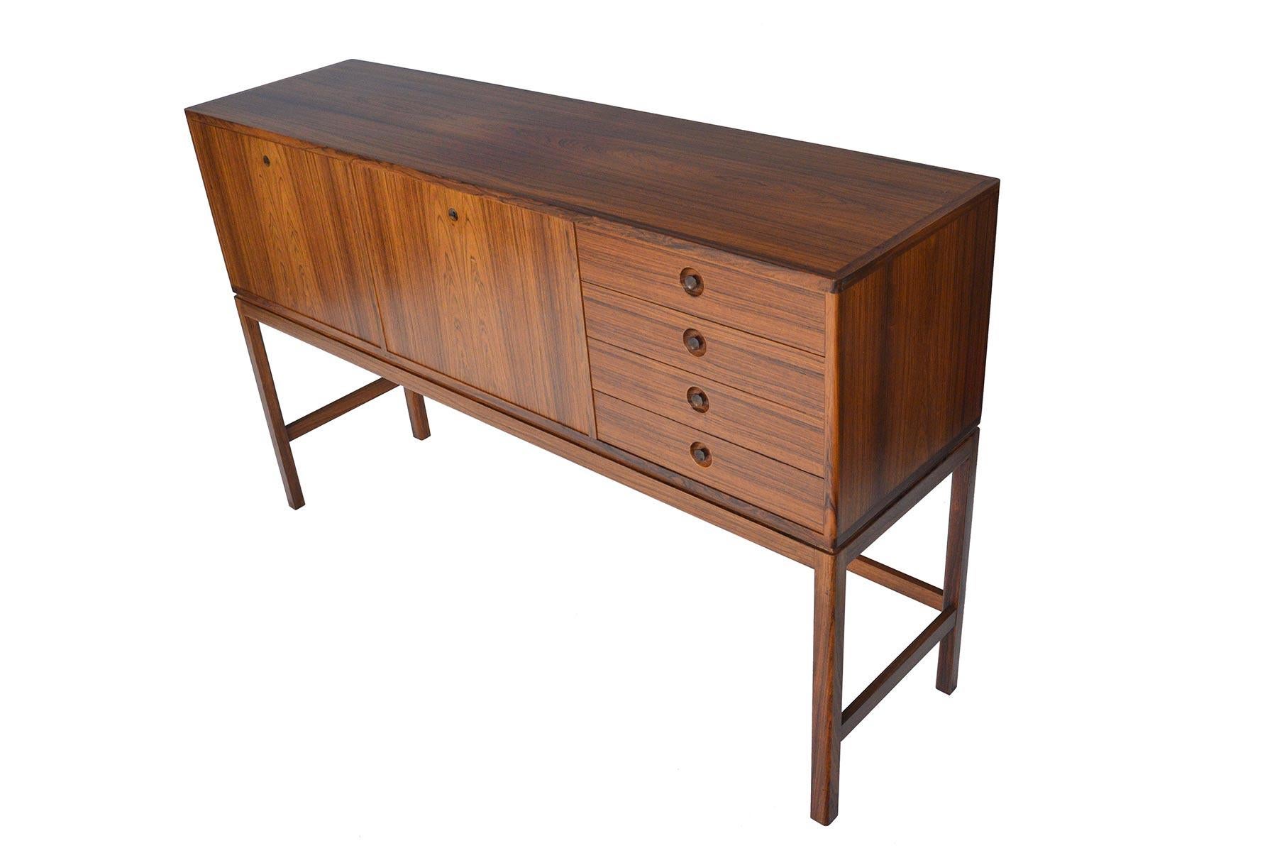 Tall Swedish Mid-Century Modern Rosewood Credenza 4