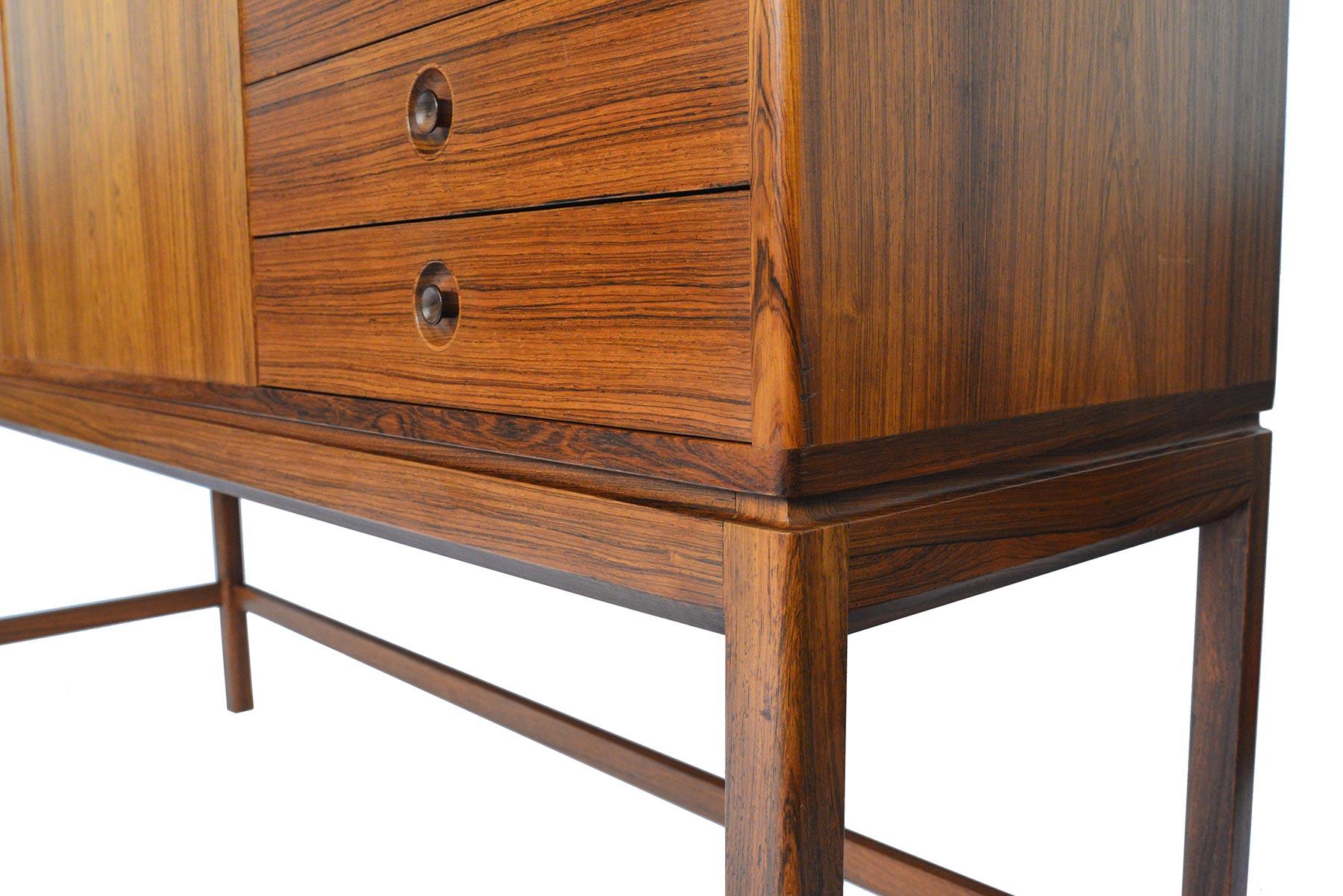 Tall Swedish Mid-Century Modern Rosewood Credenza 7