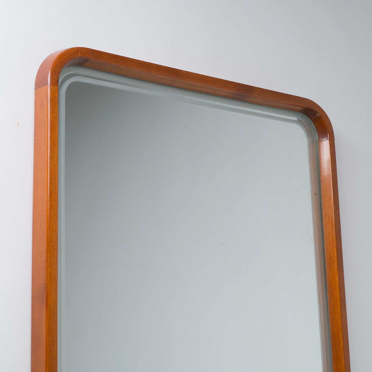 Mid-Century Modern Tall Swedish Mirror, 1950s