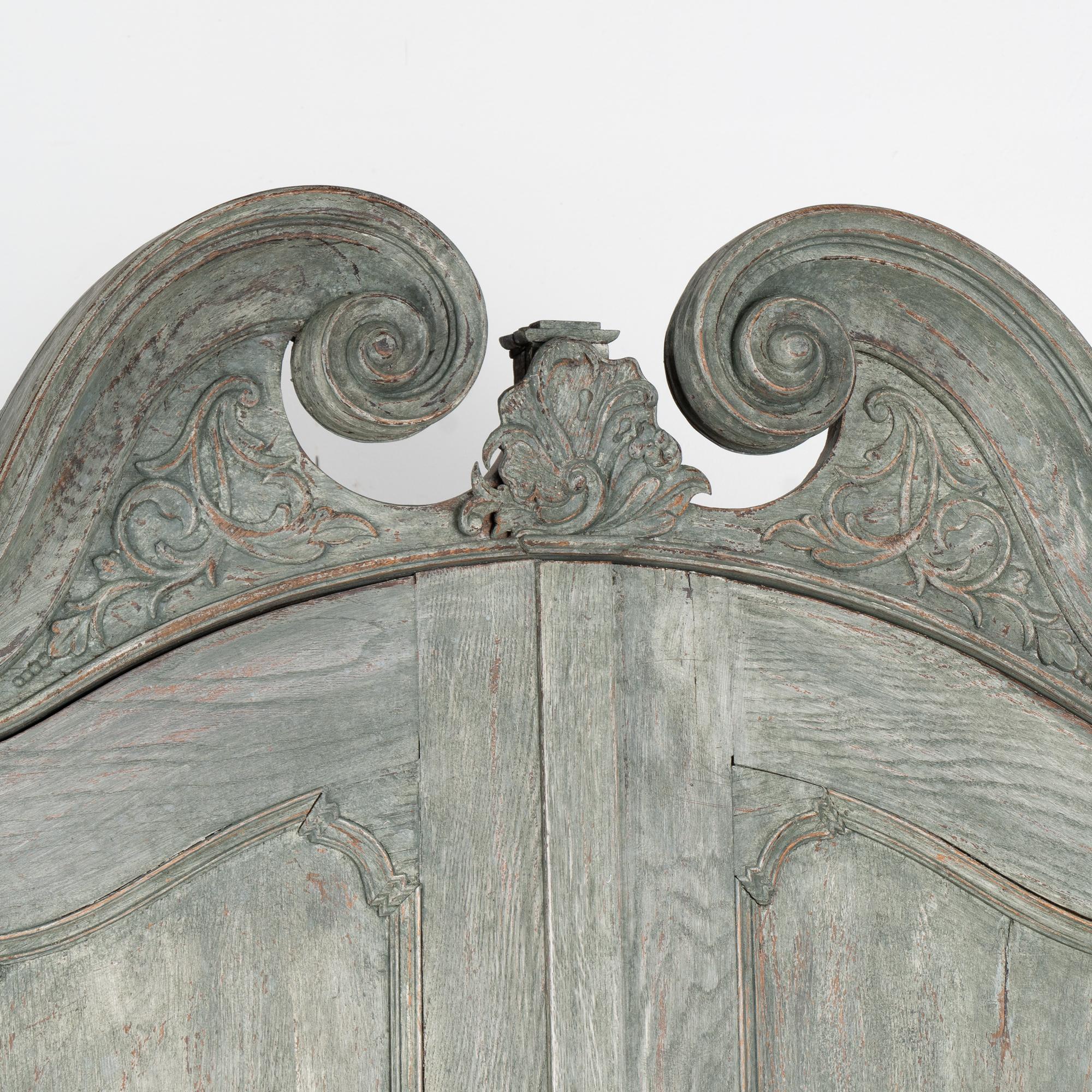 Tall Swedish Oak Secretary Bureau, circa 1780-1800 1