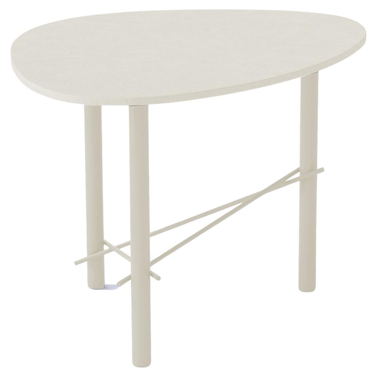 Tall Table in Metal and Ceramic "Cookie" For Sale