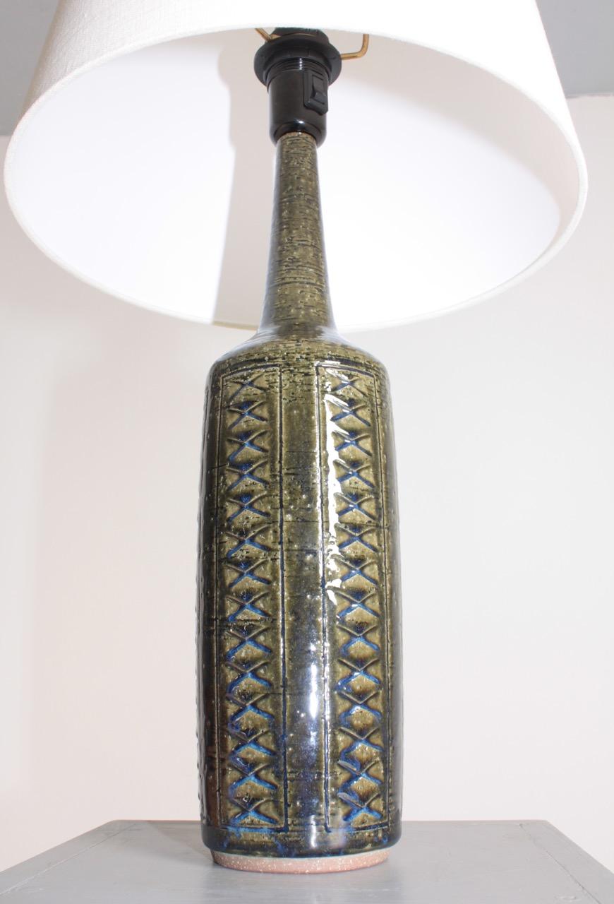Danish Tall Table Lamp by Per Linnemann Schmidt for Palshus Ceramic