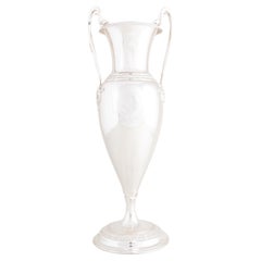 Große Tiffany Sterling Silber verdoppelt behandelt Seite Griffe dekorative Vase