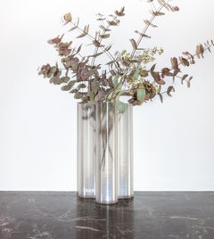 Tall Transparent Splash Vase by Mana