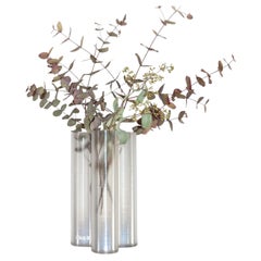 Tall Transparent Splash Vase by Mana