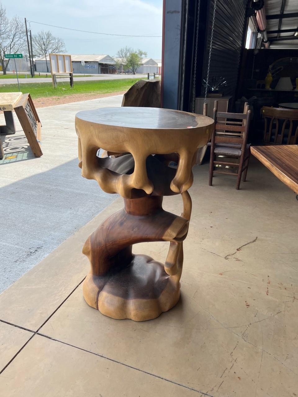 Tall Truffle Trunk Pedestal '2 Available' For Sale 6